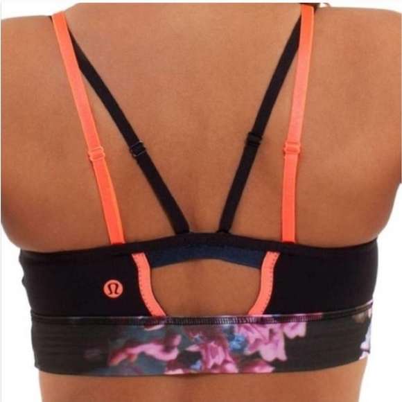Lululemon Athletica Black and Purple Sports Bra Intimates - Picture 6 of 8